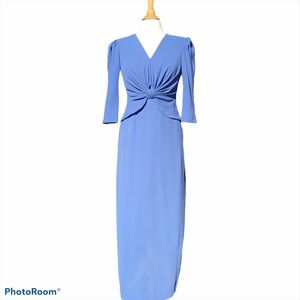 Vintage Miss Elliette Long Blue Dress
